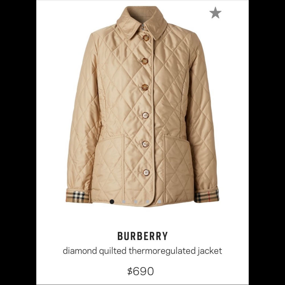 Burberry Authentic Diamond Quilted Jacket